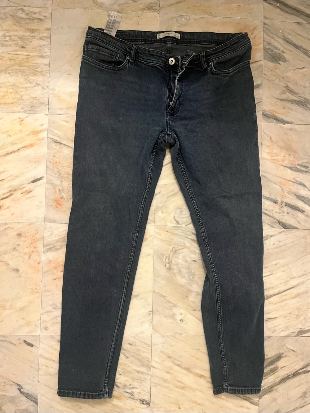 Mango men’s Skinny Jeans in Charcoal Gray